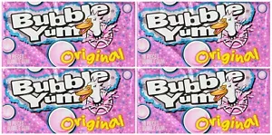 4x Bubble Yum Original Paquete de 10 Piezas Bubble Gum American Gum - Imagen 1 de 3