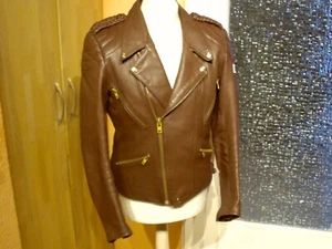 Chaqueta de motociclista IXS chaqueta de moto chaqueta de cuero Chopper Rocker vintage usada talla 54 - Imagen 1 de 17