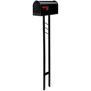 Gibraltar Mailboxes Mailbox-To-Go Medium Capacity Galvanized Steel Black, - Picture 1 of 3