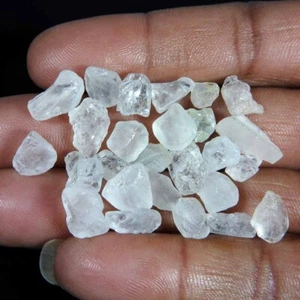 64.95Cts100%Natural white Topaz Facet Rough Cabochon Gemstone lot - Picture 1 of 3