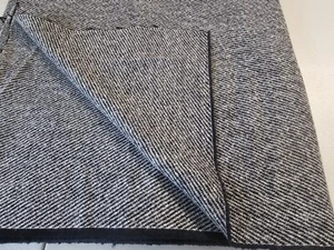 Black & White Wool Or Blend Fabric 65" Wide BTY - Picture 1 of 5