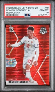 Dominik Szoboszlai Mosaic Euro 2020 Mosaic Red Pulsar PSA 10 ROOKIE #49 PSA 10 - Picture 1 of 2