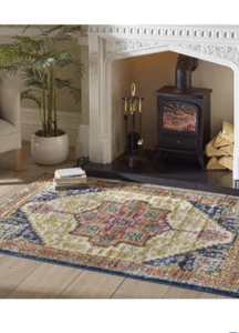Origins Granada Vintage Distressed Look Turkish Style Rug Amber 160x230cm - Picture 1 of 3