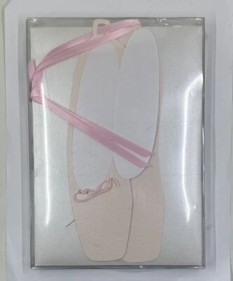 Box of 8 Meri Meri Ballet Slipper Invitations Note Cards/ Customizable - Image 1 of 3