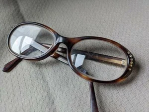 vintage 1950s eyeglasses RHINSTONE tortoise ROCKABILLY womens UOC universal - Picture 1 of 11