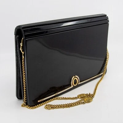 Vintage OROTON crossbody hard shell bag - converts to clutch - 70s - fits phone - Image 1 of 4