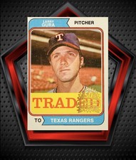 Larry Gura *Buyback* 1974 23’ Topps Heritage 50th Anniversary Stamp 616T Rangers