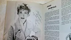 Jane Powell Hand Signed Autograph, Circle Star Theater, Riviera LV, Boy Friend - Picture 1 of 12