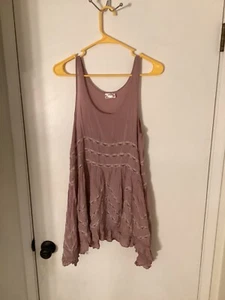 Women"Intimatley Free People" puce color sleeveless short dress. Size XS - Picture 1 of 2