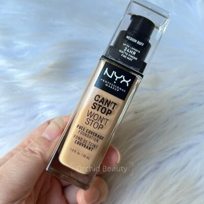 NYX 24H Full Coverage Matte Foundation~Medium Buff~Full size 30 ml/1 oz~New - Image 1 of 4