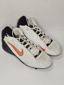 Nike Zoom 2K ZM Air White Orange Cleats Shoes Sneakers 020112-LN2 Mens Size 9.5 - Picture 1 of 10