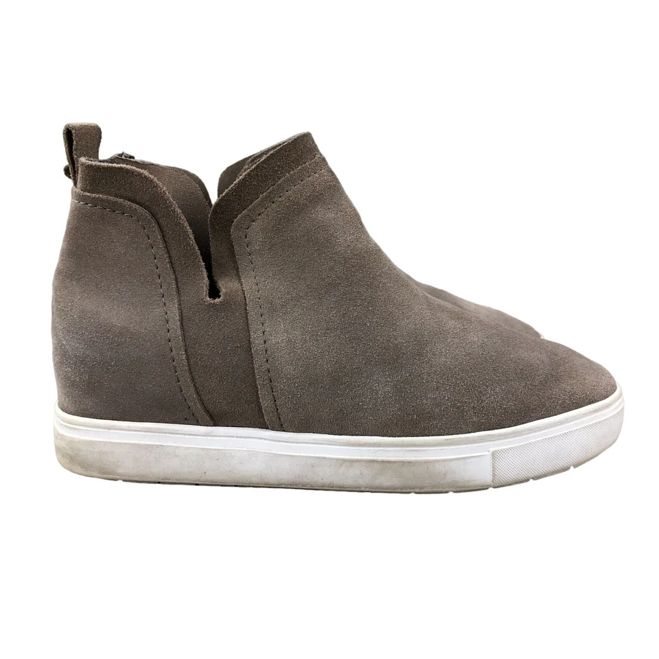 Zapatillas Steven Steve Madden Para Mujer Talla 8M Barker Taupe Gamuza Cuña Oculta Foto 1 de 4