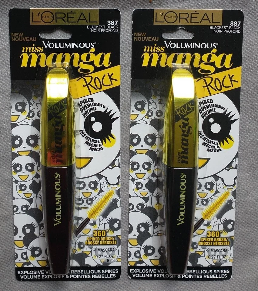Loreal Voluminous Miss Manga Rock Spiked Volume Mascara 387 Blackest Black