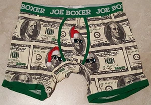Men's Christmas Money or Lighten Up Christmas Lights Boxer-S-XL-XXL - Picture 1 of 5