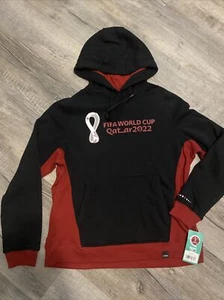 Fifa World Cup Qatar 2022 Mens Hoodie Sweatshirt Front Pocket Sweater XXL *NEW* - Picture 1 of 9