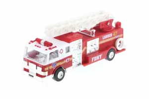 FDNY PULLBACK LADDER NO47 FIRE TRUCK RED DIECAST CAR BY DARON TM857 - Picture 1 of 1