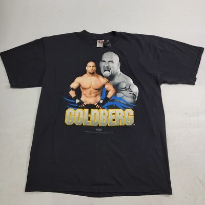Rara Camiseta de Lutador Vintage WCW Bill Goldberg 1998 Anos 90 Preta Tamanho XL - Imagem 1 de 4