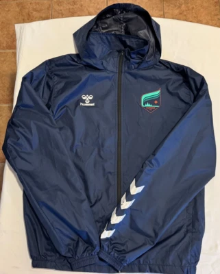 Cortavientos MN Aurora FC (Fútbol) Hummel - Azul - Talla S - 100% Poliéster (Leer) Foto 1 de 4