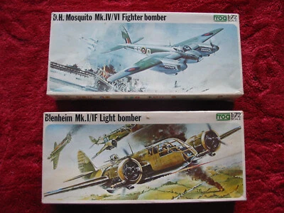 FROG BRISTOL BLENHEIM MK I D.H MOSQUITO MK IV / VI Lot pas Revell Airfix  - Photo 1/3