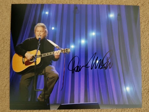 DON MCLEAN SIGNED 10x8 PHOTO AMERICAN PIE MADONNA Cover