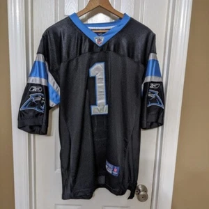 Reebok ONFIELD "Cam Newton" NFL Equipment Jersey Men's Size 52 XL Black - Picture 1 of 8