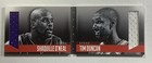 2013-14 Panini Preferred Shaquille O’Neal/Tim Duncan Booklet /199 Game Used! HOF