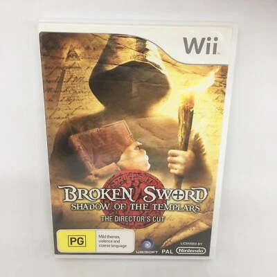 Broken Sword Shadow of the Templars The Director's Cut WII GAME COMPLETE PAL VGC - Image 1 of 4