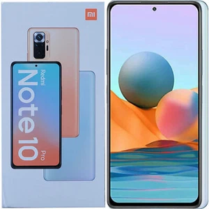 BNIB Xiaomi Redmi Note 10 Pro Dual SIM 128GB + 6GB Blue Unlocked 4G/LTE OEM - Picture 1 of 1