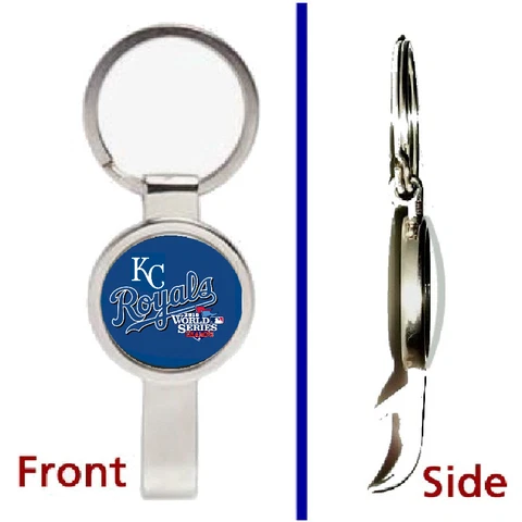 Kansas City Royals World Series Pendant or Keychain silver secret bottle opener Cover