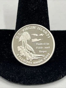 2009 S US Virgin Islands 90% SILVER"PROOF" Territory Quarter - Picture 1 of 2