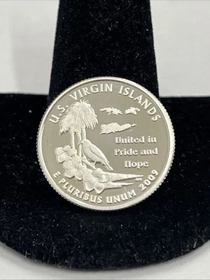 2009 S US Virgin Islands 90% SILVER"PROOF" Territory Quarter - Image 1 of 2