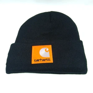 Carhartt FORRADO DE PIEL Cálido Invierno Gorro Sombrero Clima Frío Invierno Prendas para la cabeza Negro - Imagen 1 de 4
