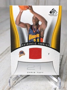 2006-07 Chris Taft UD SP Game Used Authentic Fabrics #130 Warriors - Picture 1 of 2