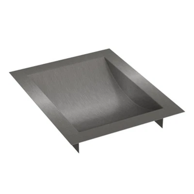 BRIXWELL 8" x 10" Deep High Standard Drop-In Deal Tray Brushed Stainless Steel