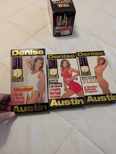 Denise Austin VHS 1988 Aerobics Toning Stretching Trio Hit The Spot - Picture 1 of 13