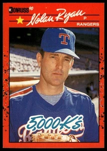 1990 Donruss #665 Nolan Ryan 5000K - Picture 1 of 2