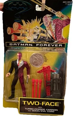 Kenner Batman Forever Movie Two-Face Action Figure Toy Dc Comics 1995 Two Face - Image 1 of 4