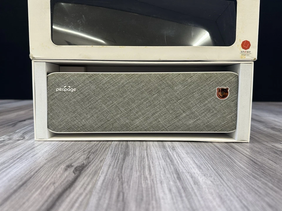 PeriPage A40 Mini Portable Thermal Printer In Grey and White 203DPI