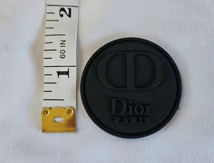 DIOR PVC RUBBER DESIGNER LOGO 3D PATCH...EXTREMELY RARE. Condition is New. - Picture 1 of 2