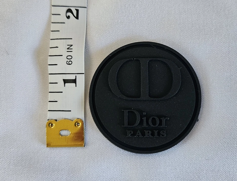 DIOR PVC RUBBER DESIGNER LOGO 3D PATCH...EXTREMELY RARE. Condition is New. - Image 1 of 2