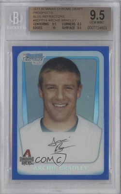 2011 Bowman Draft Chrome Prospects Blue Refractor /199 Archie Bradley BGS 9.5 - Image 1 of 2