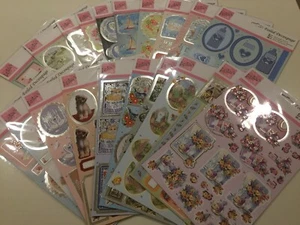 Docrafts Spring Time Foiled Decoupage Topper Set 589803 NEW 20 Pieces - Picture 1 of 12