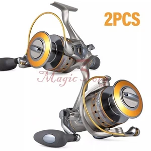 2Pcs Fishing Spinning Reel 3000 10+1BB Light Weight For Bass Catfish Walleye - Picture 1 of 6
