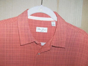 Camisa Para Hombre PALM BEACH 1922 Dk Org Calce Clásico Manga Corta Botón 38/40 Med Nueva - Imagen 1 de 6