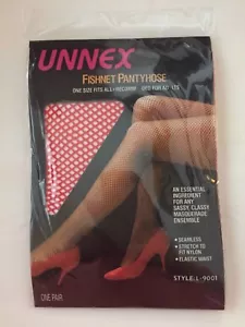 Pantimedias de Red Rojo Unnex Medias Disfraz Navidad Moda Accesorio - Imagen 1 de 2