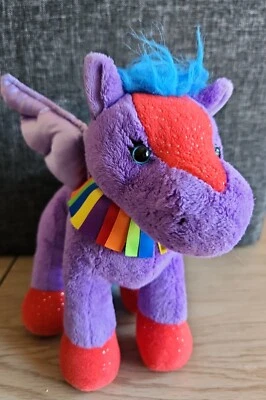 GANZ- 9” RAINBOW PEGASUS Stuffed Plush Animal Horse Toy - Image 1 of 4