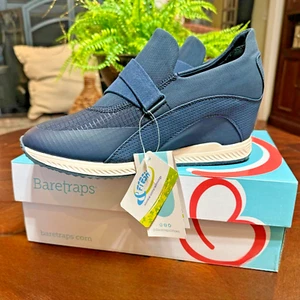 Baretraps Women’s Shoes Johanna Slip-On Wedge Canvas Size 10W Casual New - Picture 1 of 13