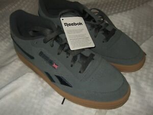 Women's 11 Reebok Classic Gray British Union Flag Suede Sneaker Athletic Shoes