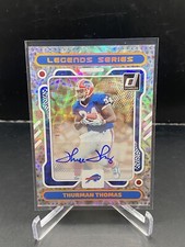 2023 Panini Donruss Thurman Thomas Legends Series Silver Auto /99 Buffalo Bills
