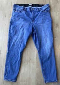 Ava & Viv Jeans Womens 24W Plus Blue High Rise Skinny Stretch Med-lite Wsh Denim - Picture 1 of 6